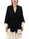 MY T Damen Kimono Schwarz