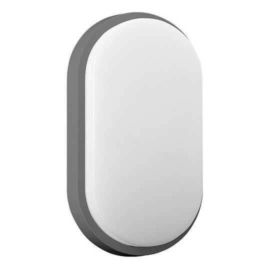 Orno Επιτοίχια Εξωτερική Πλαφονιέρα LED IP54 15W με Φυσικό Λευκό Φως 21.22x44εκ.