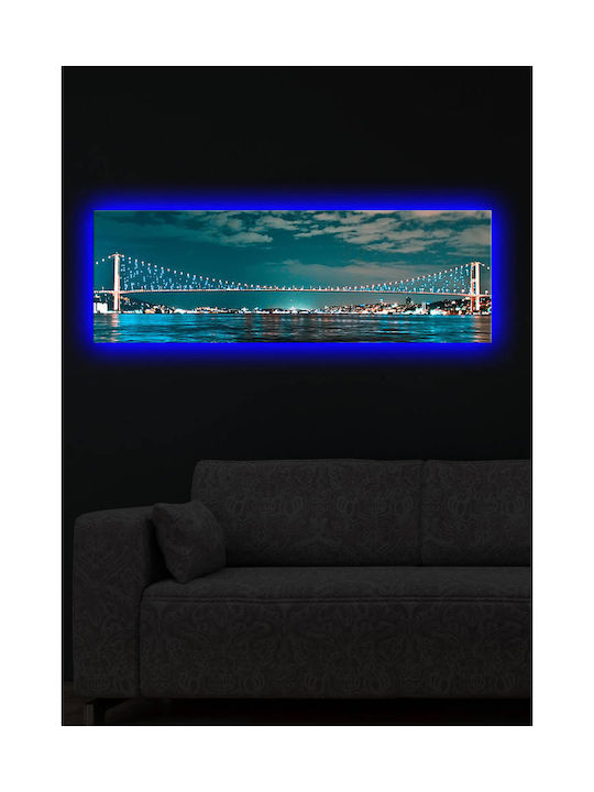 mit LED-Beleuchtung 90x30cm