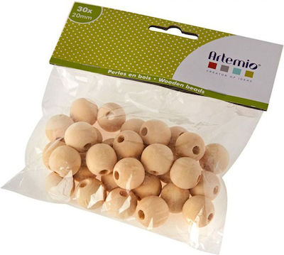 Artemio Craft Beads Beige 20mm 30pcs