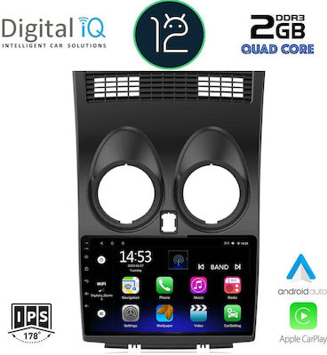 Digital IQ Car-Audiosystem für Nissan Qashqai 2007-2014 (Bluetooth/AUX/WiFi/GPS/Apple-Carplay) mit Touchscreen 9"