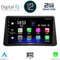 Digital IQ Car-Audiosystem für Opel Mokka / Karl 2012-2015 (Bluetooth/USB/AUX/WiFi/GPS/Apple-Carplay) mit Touchscreen 9"