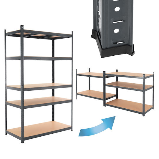 ECD Germany Dexion Shelf 100x60x200cm With 5 Shelves Total Load Capacity 875kg