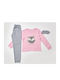 Εβίτα Set Top & Bottom Kids Winter Pyjamas Pink