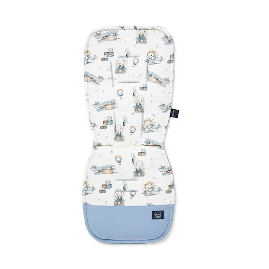 La Millou Stroller Seat Liner Double Sided Simbo 5 Points 36.5x85cm Blue