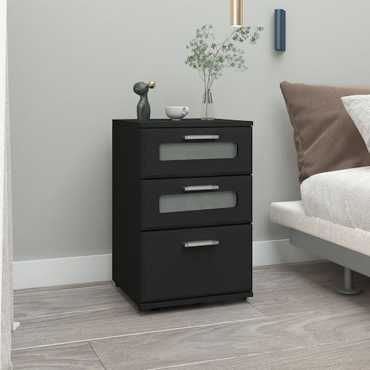 Office Storage Drawer Black L40xW60xH38cm Office Storage Drawer Black L40xW60xH38cm