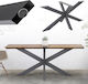 ML-Design Stand de masă din Metal în Culoare Gri 68x71x120cm
