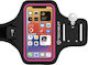 Techsuit Sports Arm Band up to 6.8" Pink