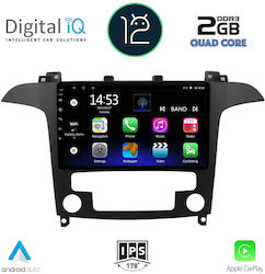 Digital IQ Car-Audiosystem für Ford S-Max 2006-2014 mit Klima (Bluetooth/WiFi/GPS/Apple-Carplay) mit Touchscreen 9"
