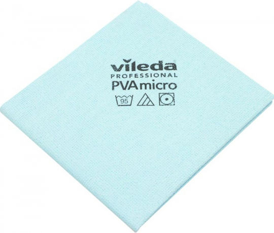Vileda Pvamicro Cleaning Cloths with Microfibers for Windows Blue 40x40cm