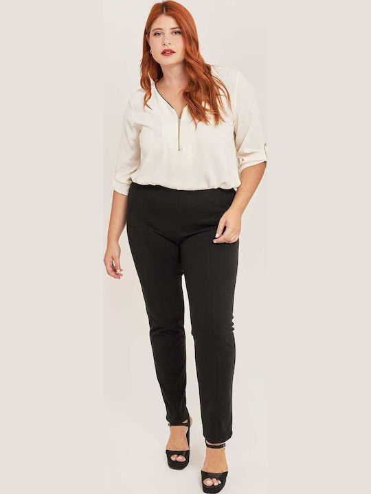 Women's Fabric Trousers Black