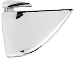 Finetto Στήριγμα Ραφιού από Ξύλο σε Ασημί Χρώμα 75x55mm 243-5023#71CRO