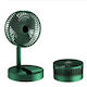 USB Phone Folding Fan Green HCZ21C-05