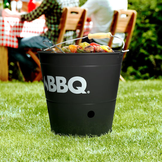 ECD Germany Inox Portabilă Grătar cu Cărbuni 25cmx25cm