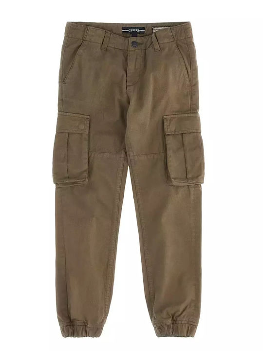 Guess Kids' Cargo Fabric Pants Khaki