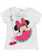 Kinder-T-Shirt Weiß Minnie Mouse