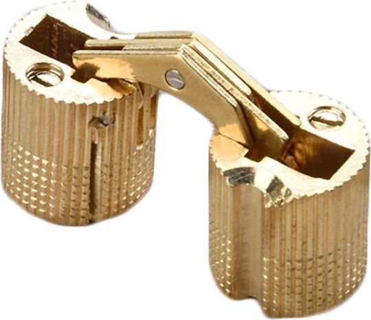 Metalor Μεντεσές Επίπλου από Μέταλλο Χρυσό Φ1cm