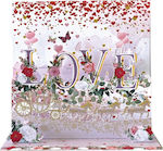 Greeting Card Wedding 3D 16x16cm