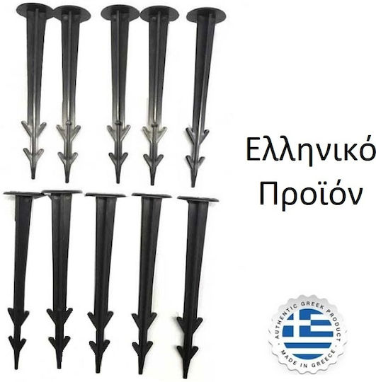 Bradas Tent Pegs Camping Set 500 Pieces 2cm KARTHOM12-2 Black