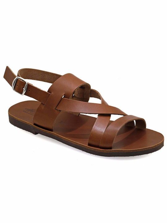 Λέανδρος Men's Sandals Brown