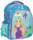 Gim Princess Rapunzel School Bag Backpack Kindergarten Light Blue with Water Bottle Holder