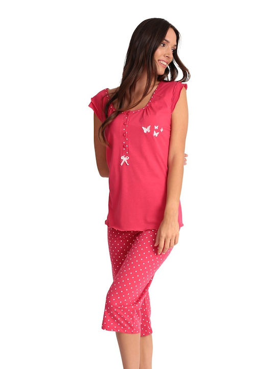Lydia Creations De vară Set Pijamale pentru Femei De bumbac Verde