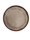 Horecabar Plate Shallow Ceramic Brown with Diameter 27cm