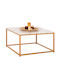 Square Coffee Table Braylen Gold L75xW75xH43cm