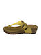 Hush Puppies Women's Leather Platform Wedge Sandals Yellow