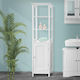 ECD Germany Mldesign Ντουλάπι Μπάνιου 40x32x160cm Λευκό