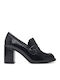 Pumps mit Chunky hohem Absatz Schwarz