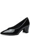 Marco Tozzi Anatomic Patent Leather Pointed Toe Black Heels