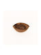 Serving Bowl Round Wooden Brown 1pcs