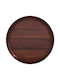 Ready Wooden Round Serving Tray Non-slip with Handles in Brown Color 40x40cm HOR405MD 1pcs