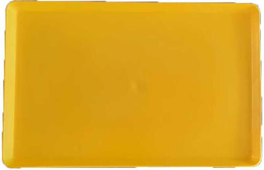 Plastic Dreptunghiular Tavă de Servire în Culoare Galben 44.5x28.5x2cm PL-4452852-Y 1buc