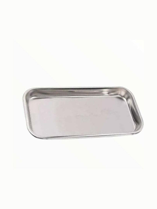 Metall Quadratisch Serviertablett in Silber Farbe BBAY-26717 1Stück