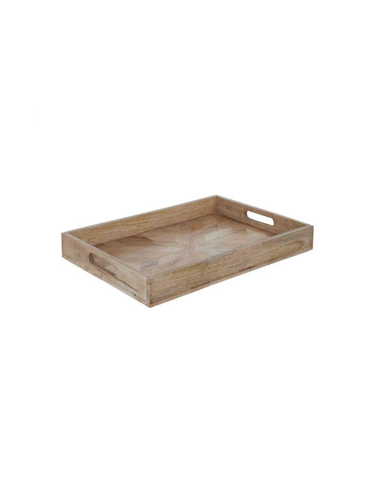 Butlers Wooden Rectangular Serving Tray with Handles in Brown Color 46x31cm 1pcs