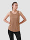 Superstacy Damen Sport T-Shirt Beige