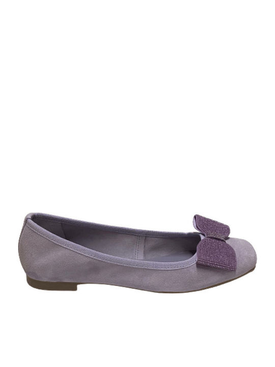 Damen Ballerinas in Lila Farbe