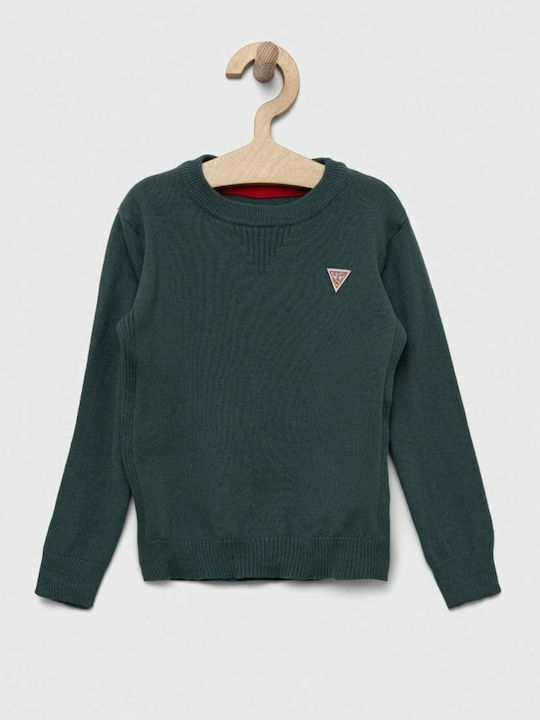 Guess Kids' Sweater Long Sleeve Green