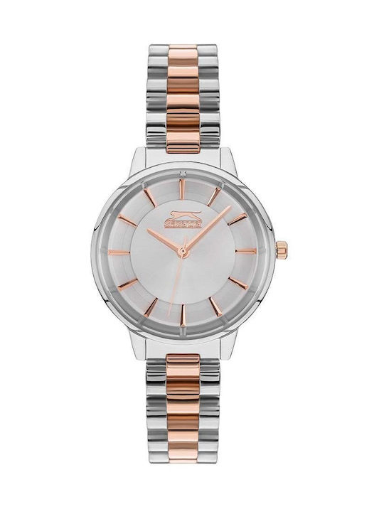 Slazenger Watch with Pink Gold / Pink Gold Metal Bracelet