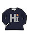 Kids' Shirt Long Sleeve Navy Blue
