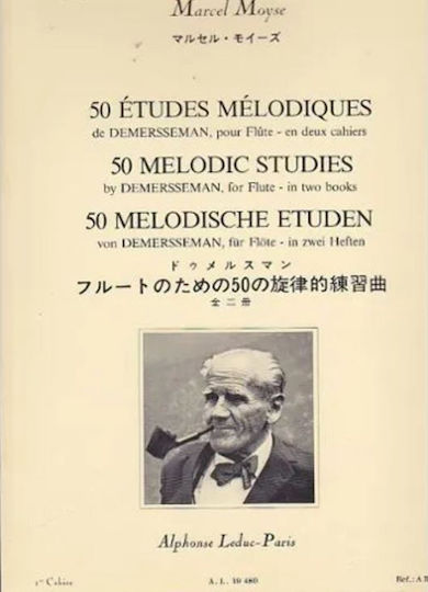 Alphonse Leduc Moyse - 50 Etudes Melodiques Op.4 Vol .2 Sheet Music for Wind Instruments
