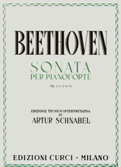 Curci Beethoven - Sonata Per Pianoforte Op. 2 N. 2 In La für Klavier