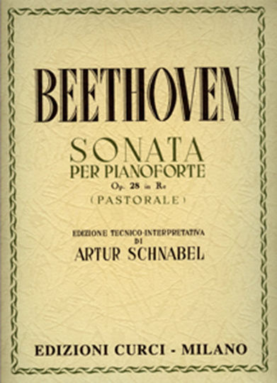 Curci Beethoven - Sonata Per Pianoforte Op. 28 In Re (pastorale) για Πιάνο