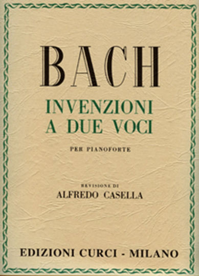 Curci Bach J.s.inventions A Deux Vois / Eκδόσεις Sheet Music for Piano