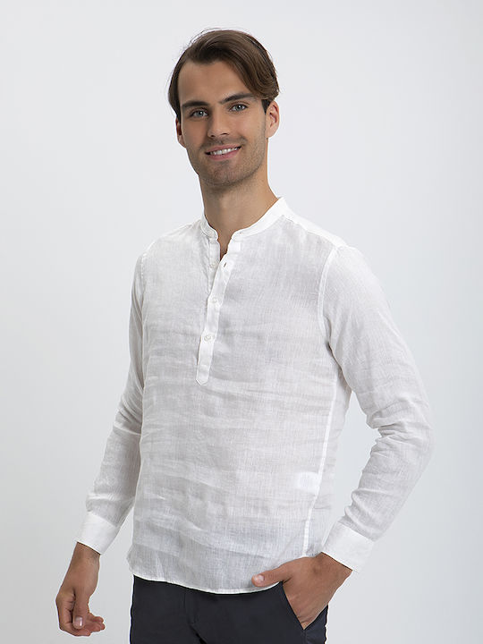 Vardas Overshirt Linen Alb