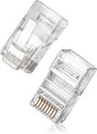 Naxius Cat5 Ștecher RJ-45 masculin Transparent