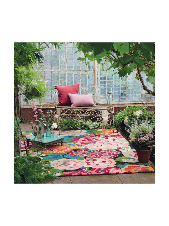 Sanderson Rose & Peony Lucrat manual Din lână Pink-Multi 45005