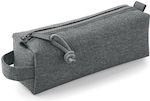 Bagbase Fabric Pencil Case with 1 Compartment Gray